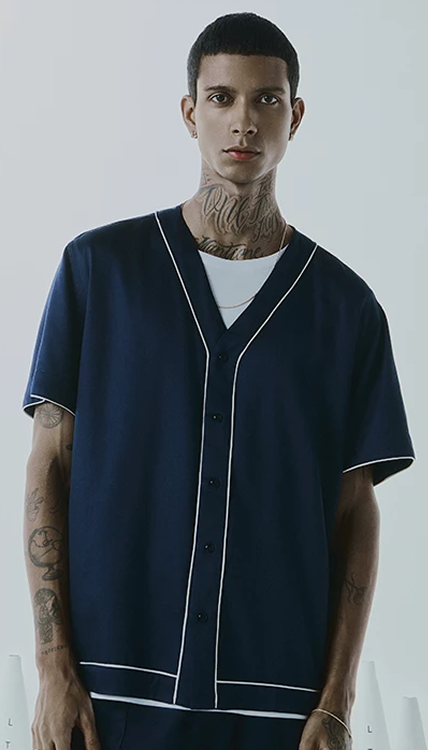 Conjunto Modal com Vivo Azul Marinho