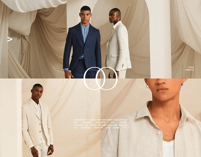 Banner Background - Roupas Masculina para Casamento