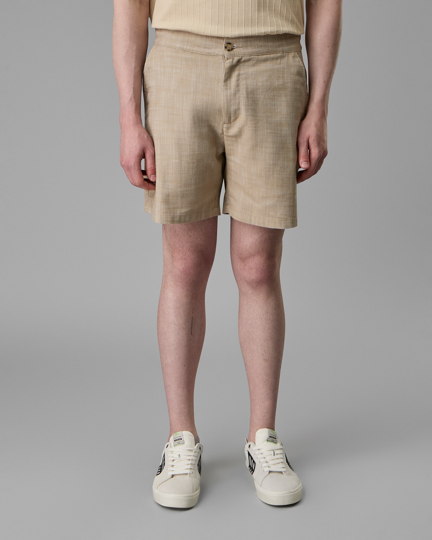 Bermuda Algodão Orgânico Meio Elástico