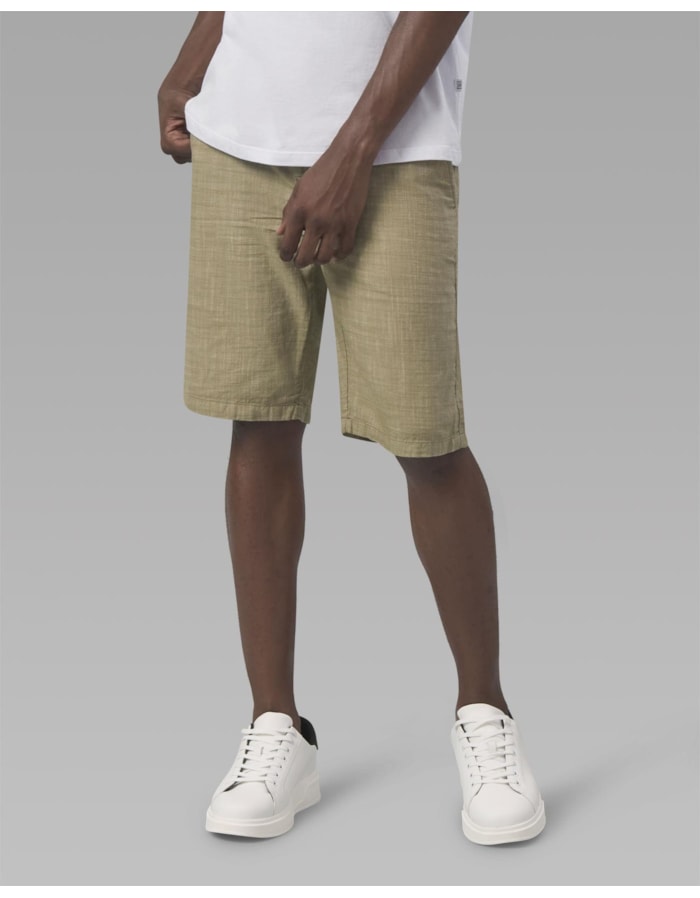 Bermuda chino de algodão orgânico-verde-44