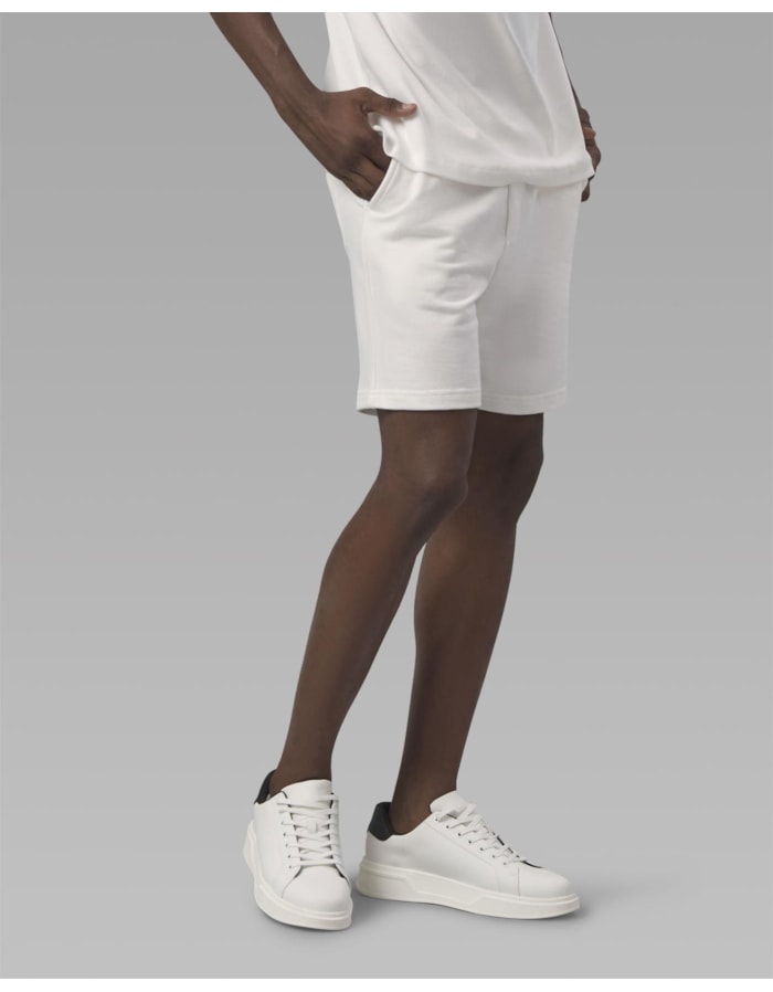 Bermuda moletom algodão orgânico-off white-ggg
