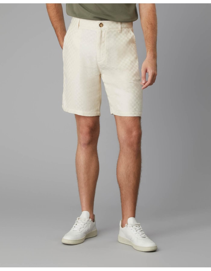 Bermuda xadrez ltda-off white-36