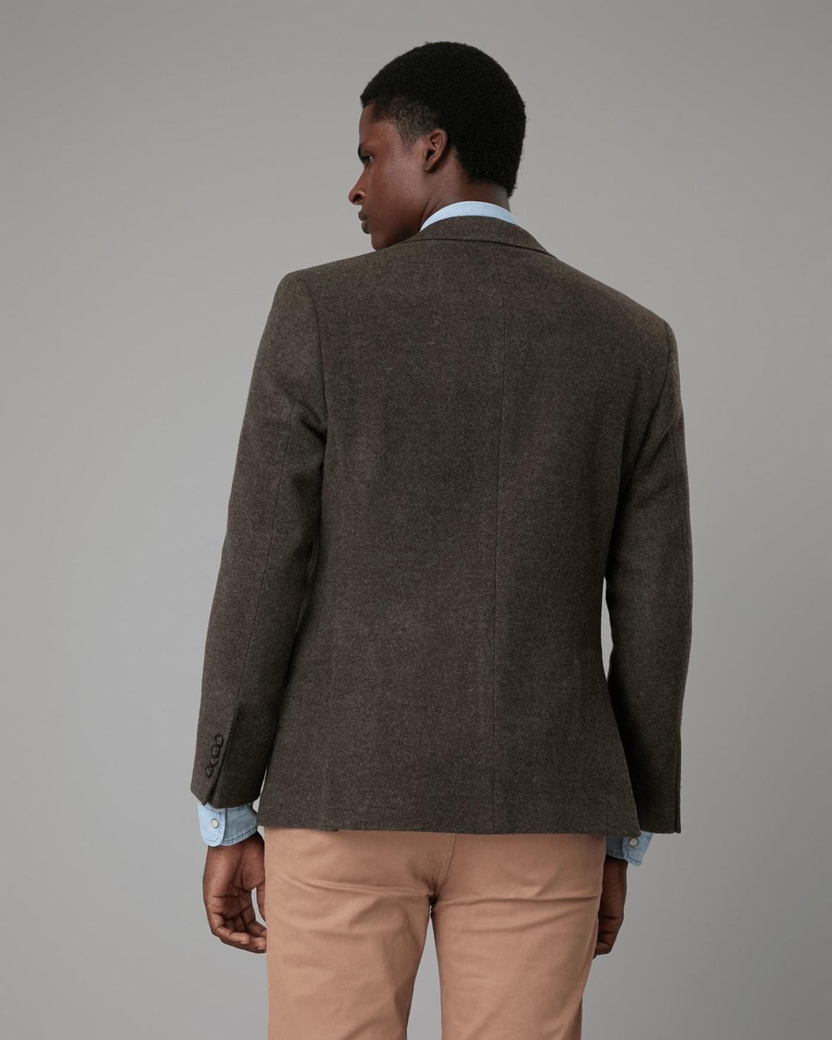 Blazer Casual Lã Batida