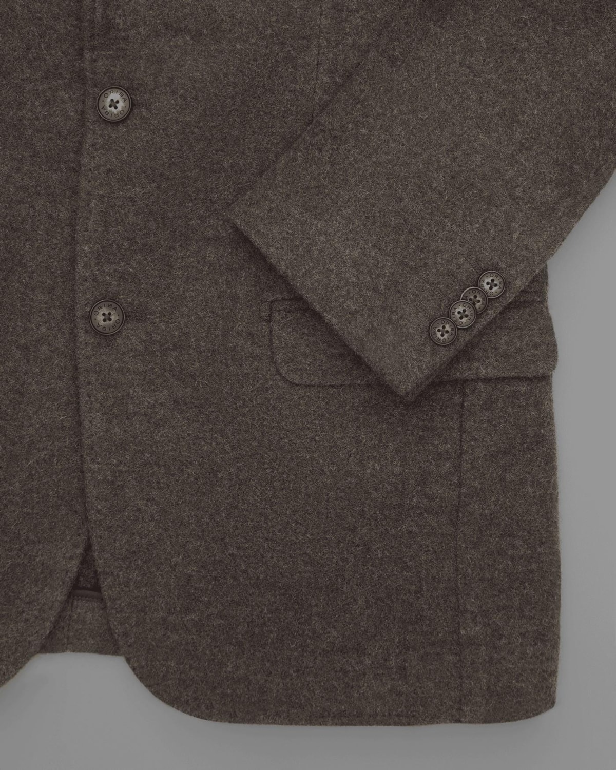 Blazer Casual Lã Batida