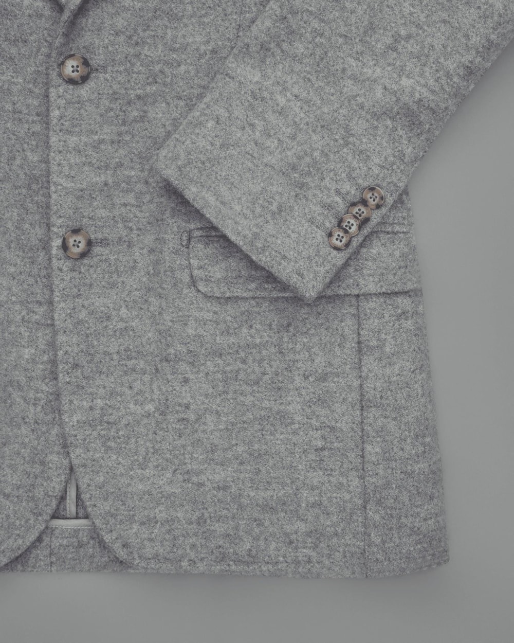 Blazer Casual Lã Batida