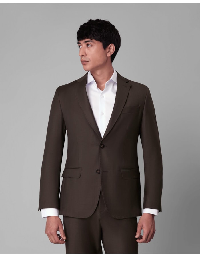 Blazer casual lã fria-marrom-52