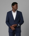 Blazer lã fria com elastano-azul-46