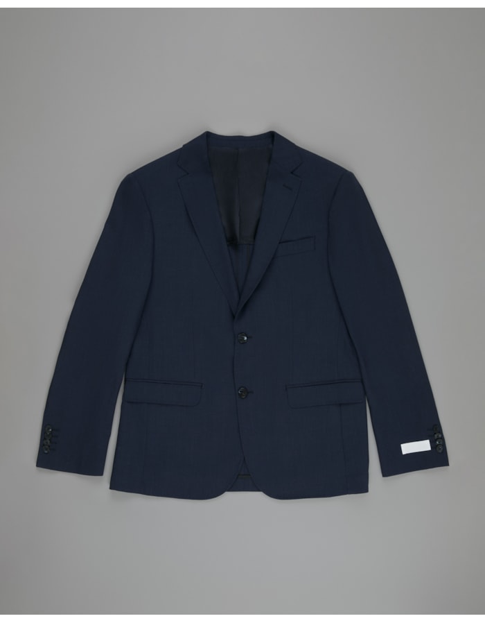 Blazer lã fria com elastano-azul-46