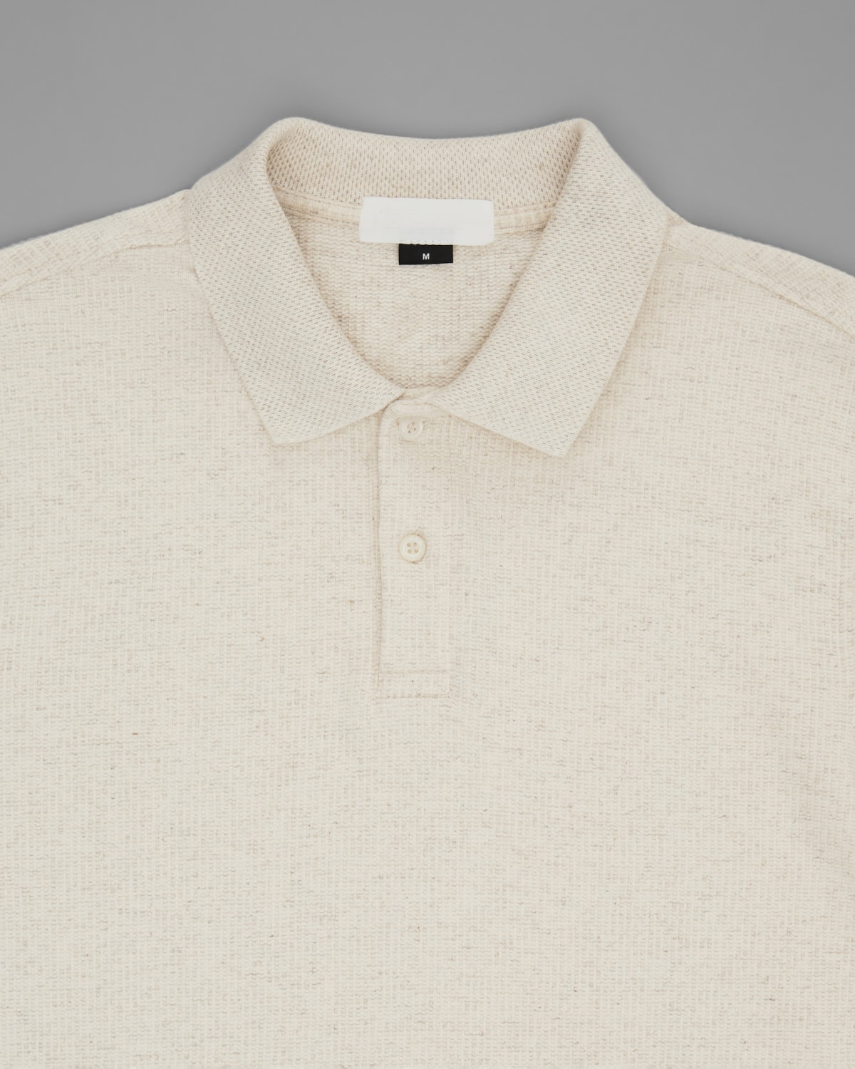 Blusa com Linho e Modal Gola Polo