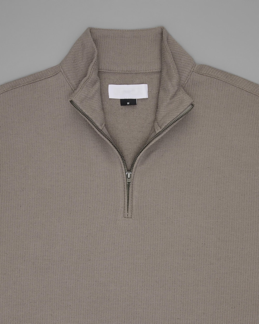 Blusa com Linho e Modal Meio Zíper