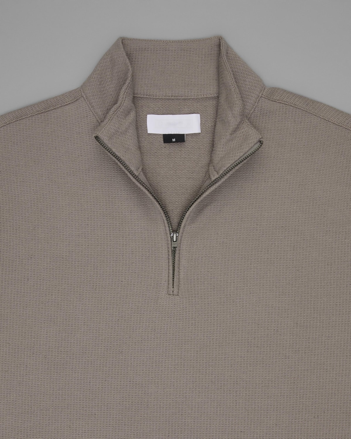 Blusa com Linho e Modal Meio Zíper