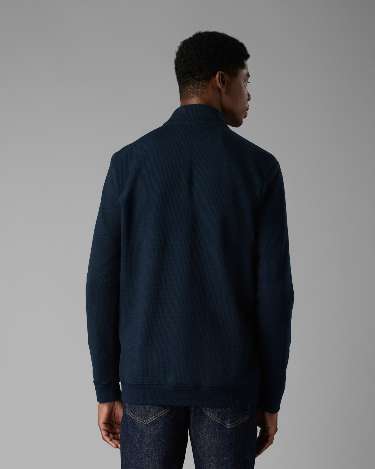 Blusa com Linho e Modal Meio Zíper
