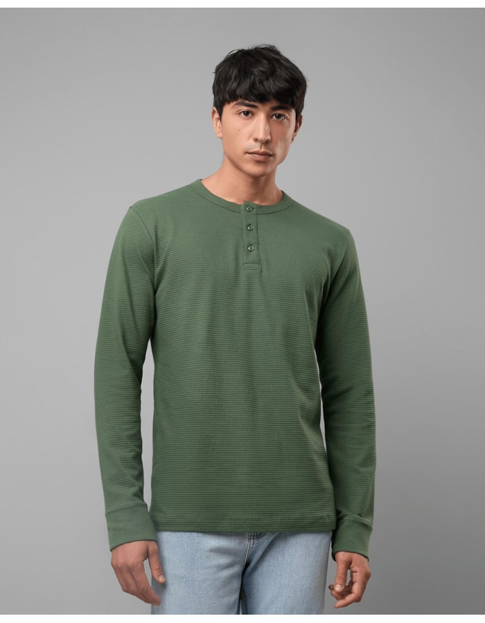 Blusa henley waffle-verde-ggg