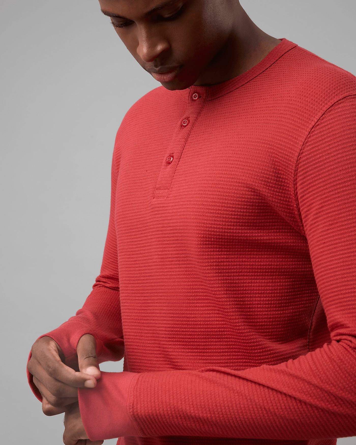 Blusa Henley Waffle