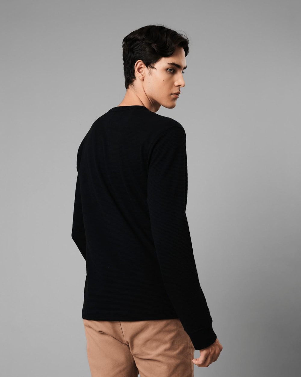 Blusa Henley Waffle