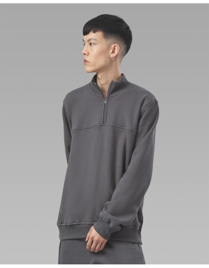 Blusa moletom felpado-cinza-p