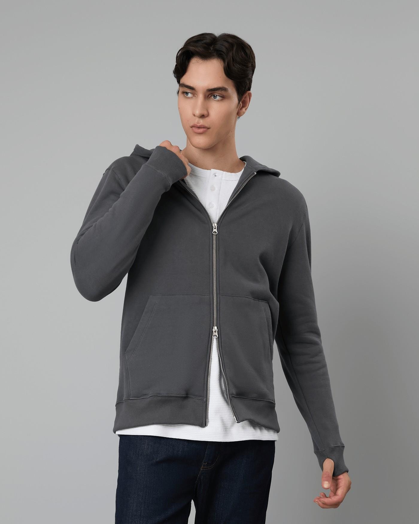 Blusa Moletom Felpado Capuz Com Zíper