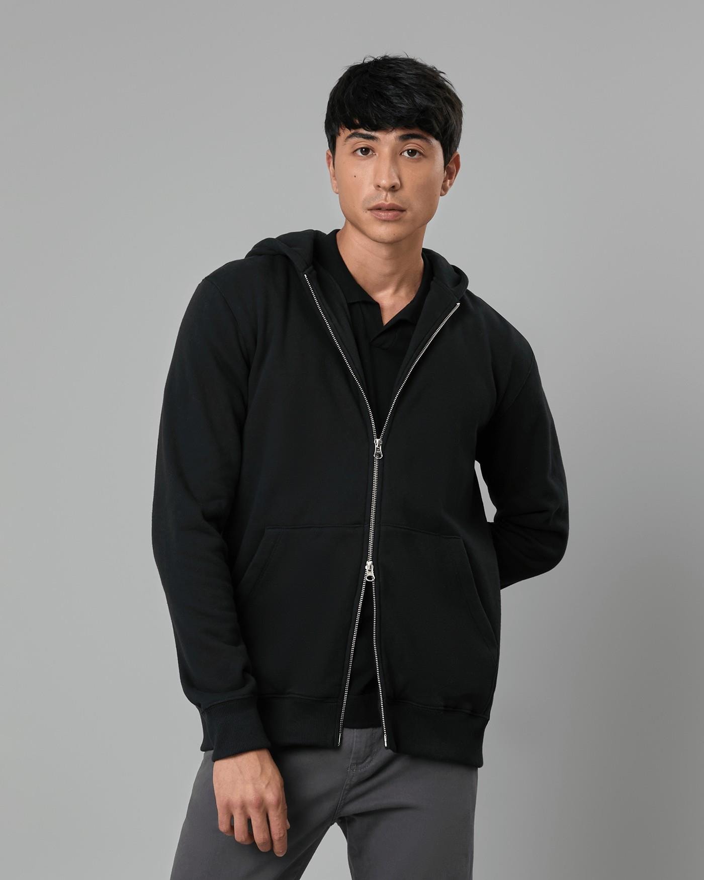 Blusa Moletom Felpado Capuz Com Zíper