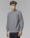 Blusa tricot canelado-cinza-m