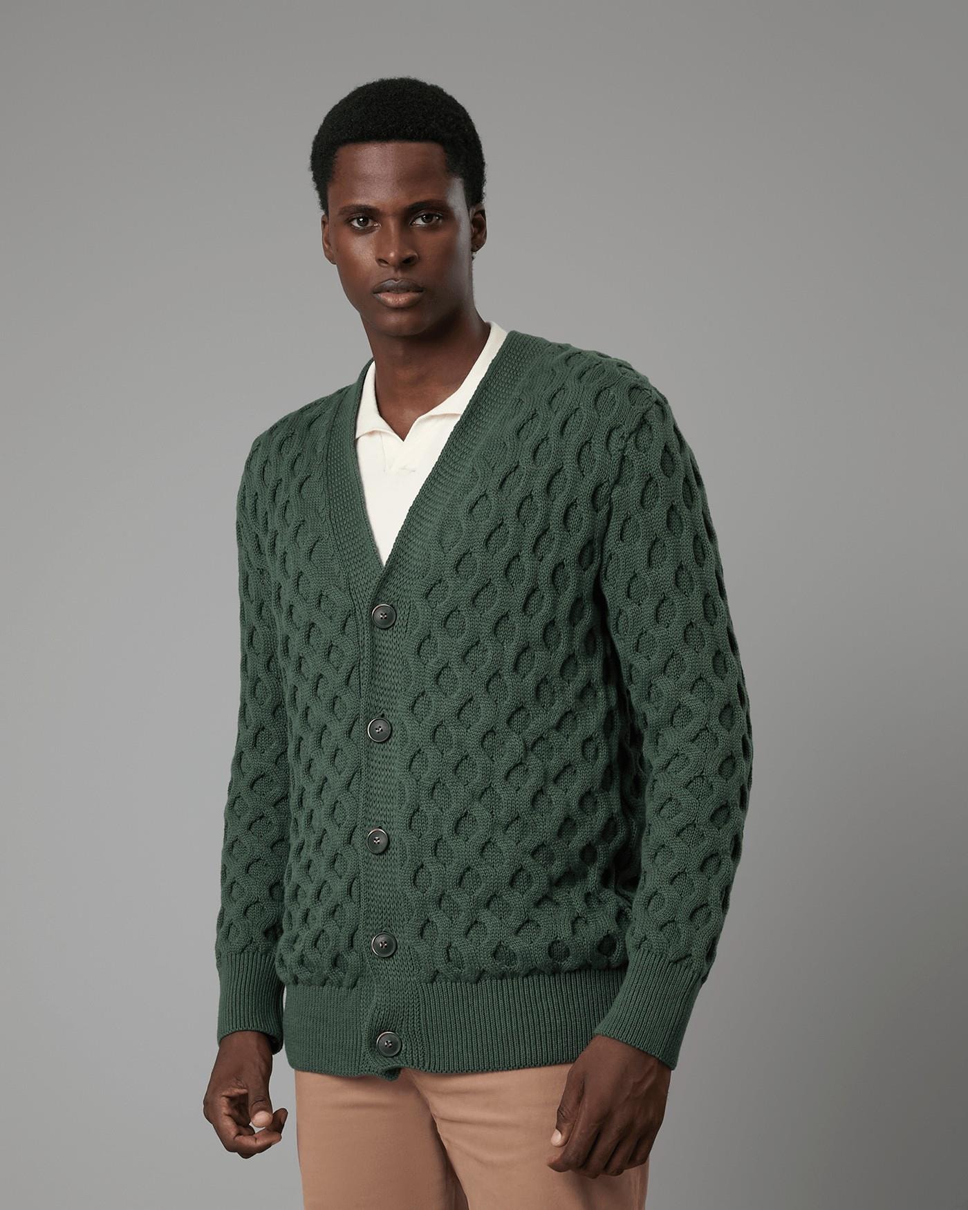 Blusa Tricot Cardigan Texturizado