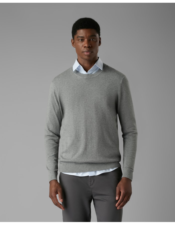 Blusa tricot com cashmere-cinza-g