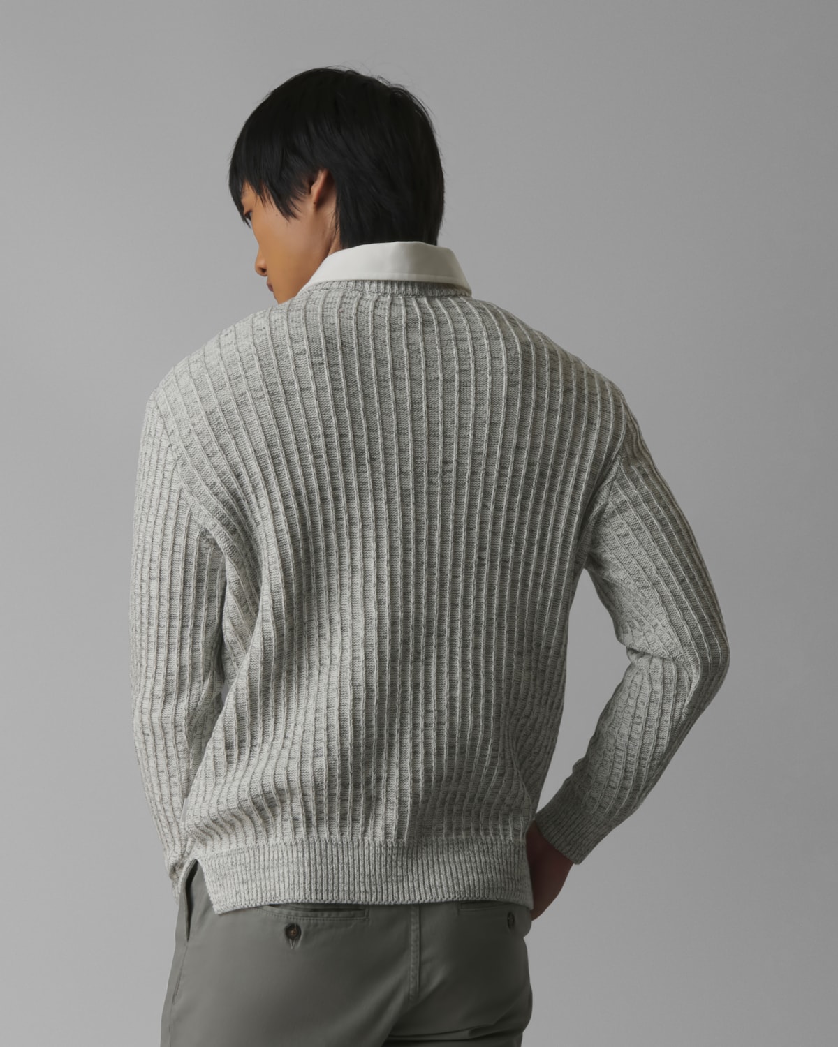 Blusa Tricot Mescla Canelado