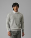 Blusa tricot mescla canelado-branco-g