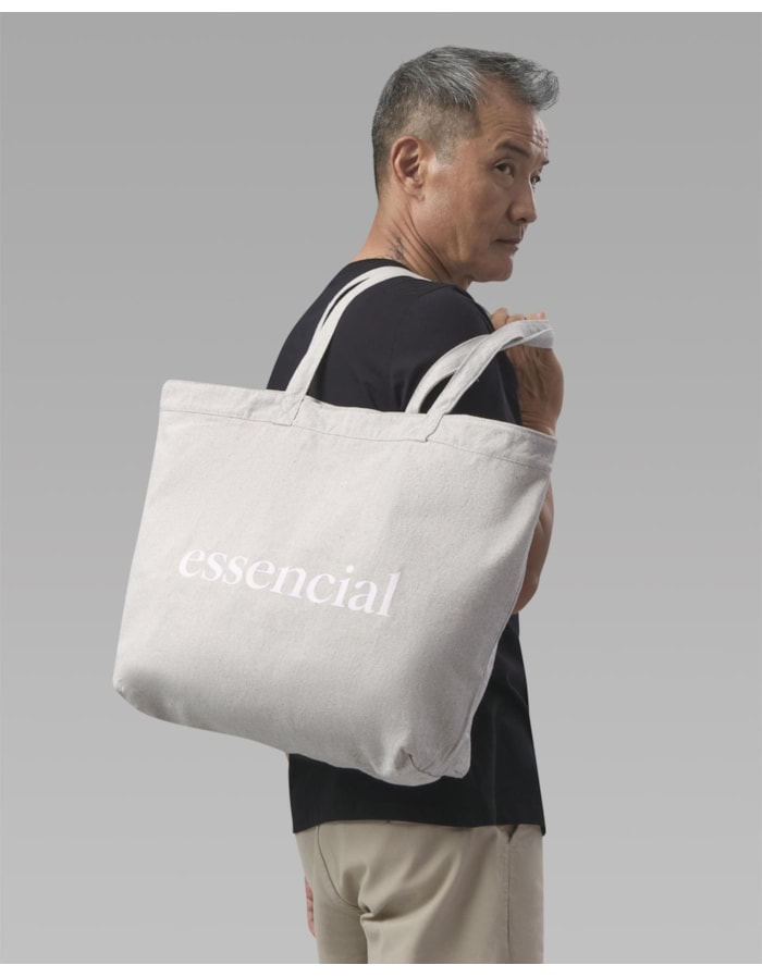 Bolsa reciclada-off white-un