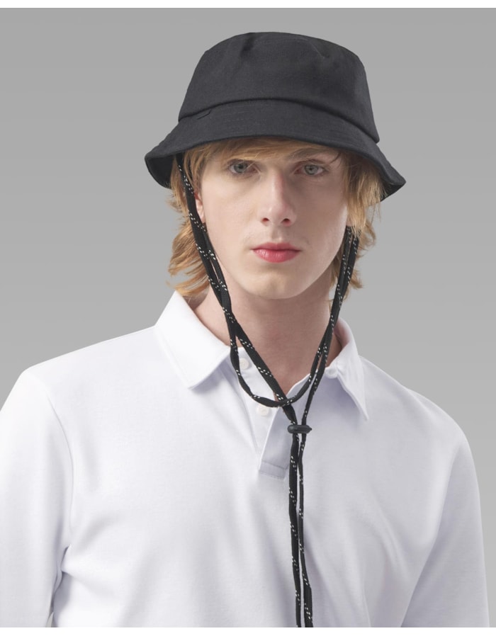 Bucket hat modal linho-preto-un