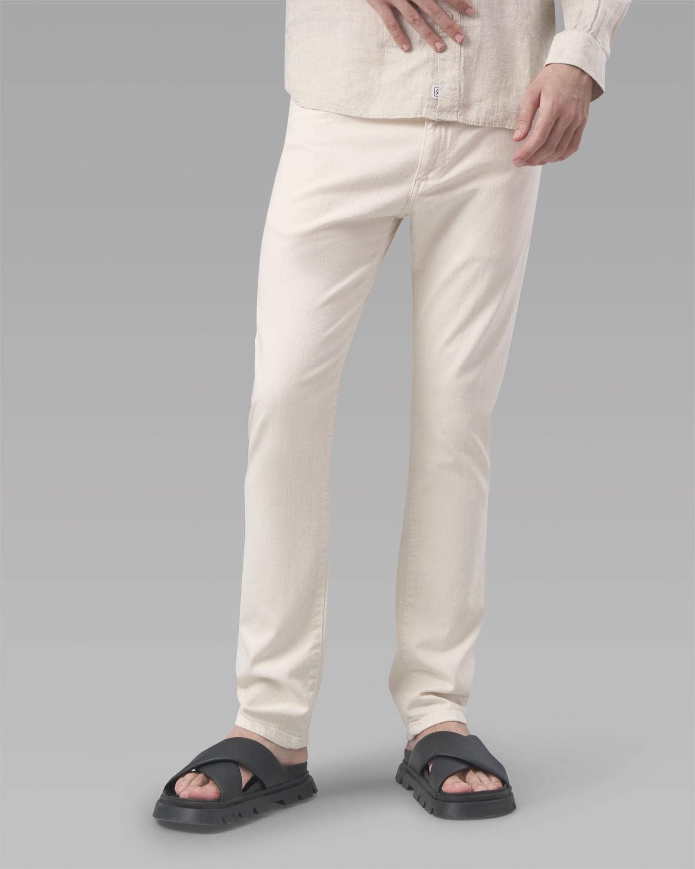 Calça 5 Pockets Sarja Slim