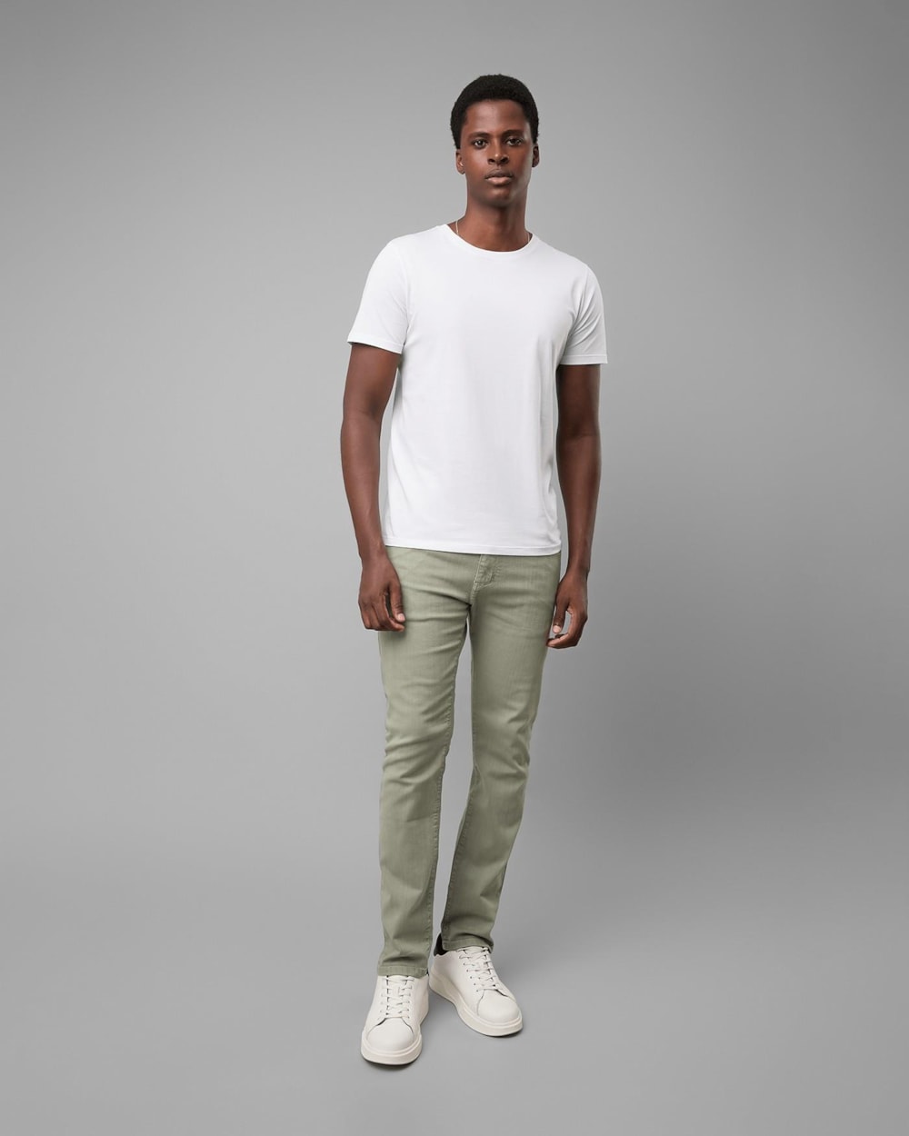 Calça 5 Pockets Sarja Slim