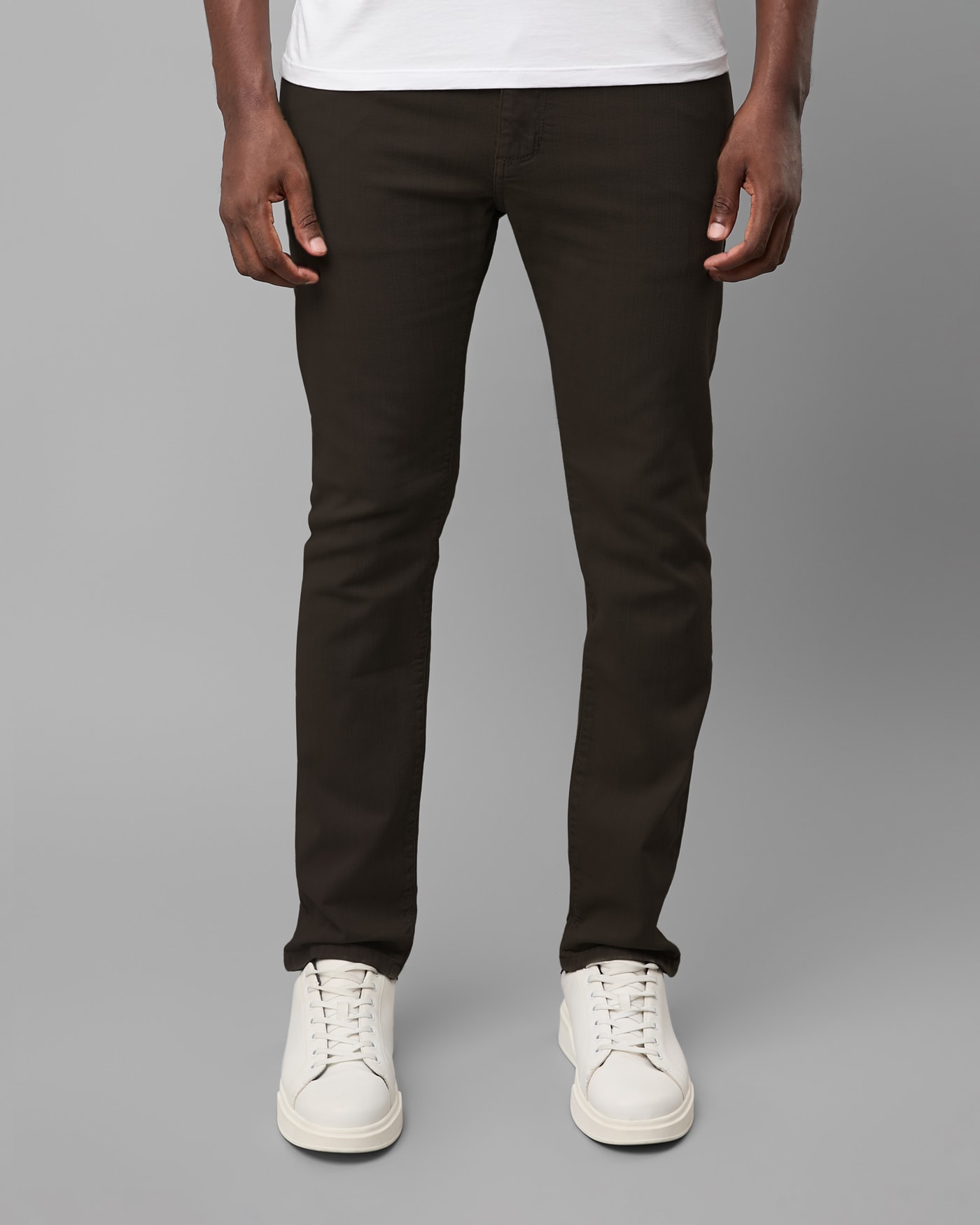 Calça 5 Pockets Sarja Slim