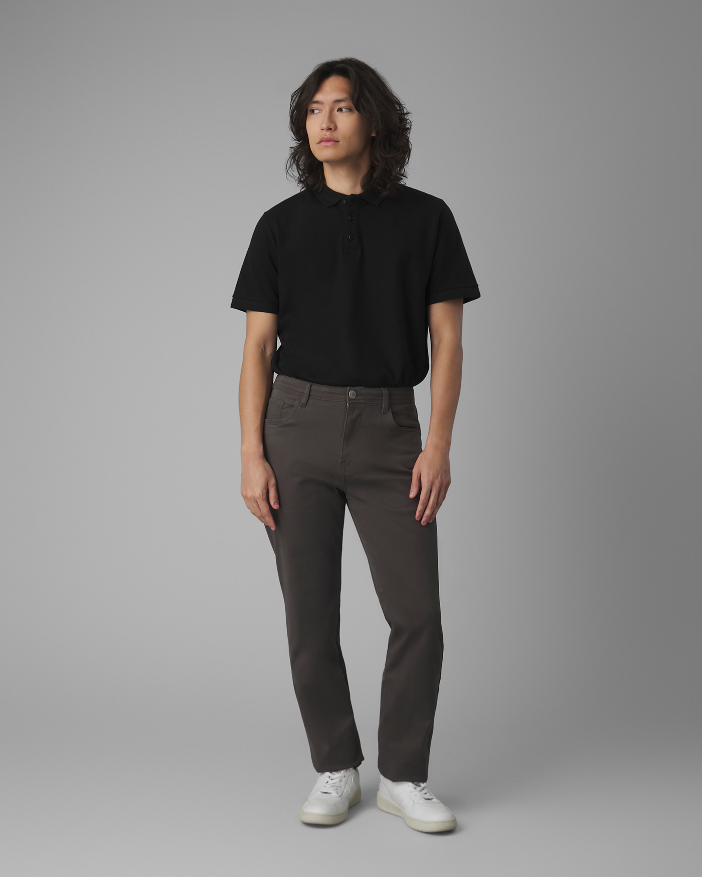 Calça 5 Pockets Sarja Slim Moletom - Frete Rápido e Garantia de