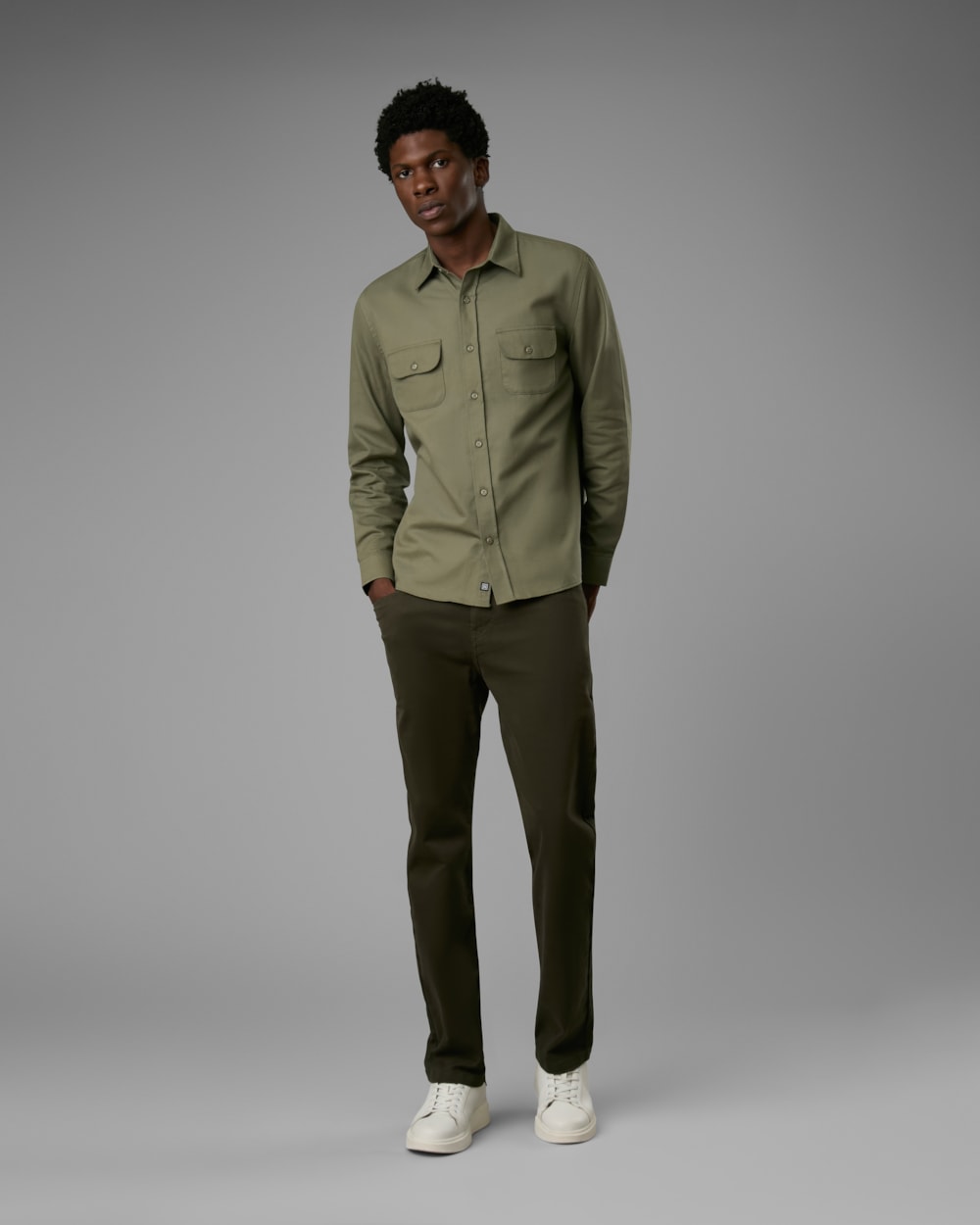 Calça 5 Pockets Sarja Slim Moletom