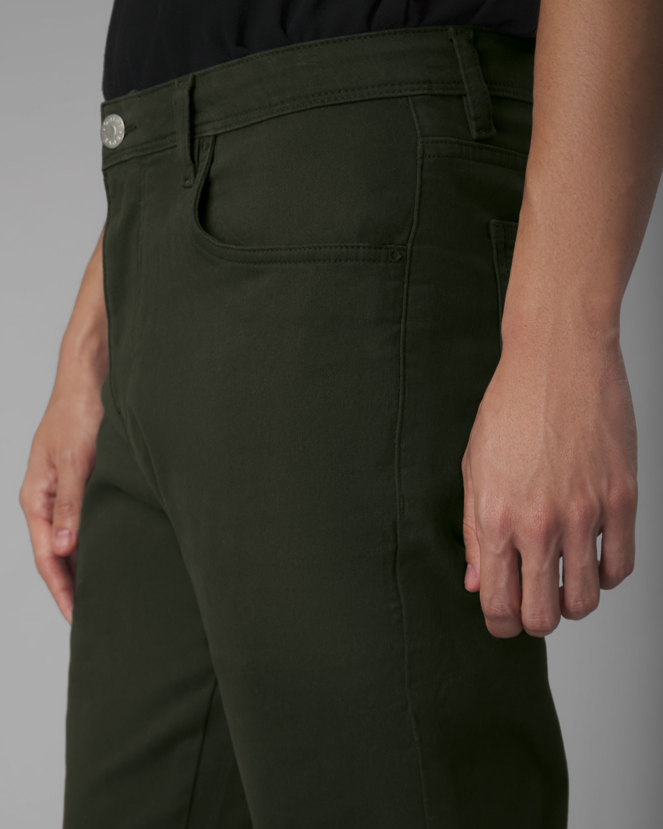 Calça 5 Pockets Sarja Slim Moletom