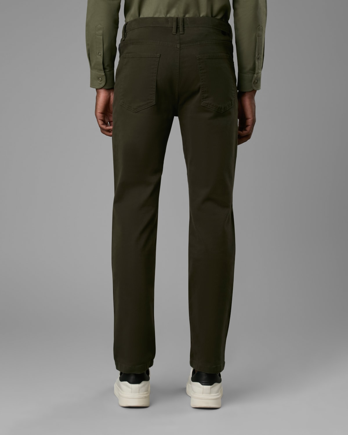 Calça 5 Pockets Sarja Slim Moletom