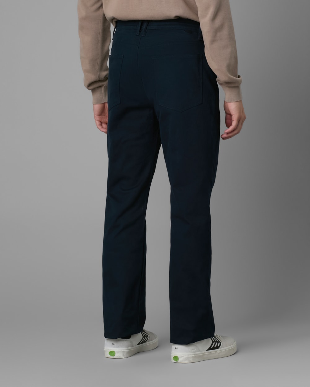 Calça 5 Pockets Sarja Slim Moletom