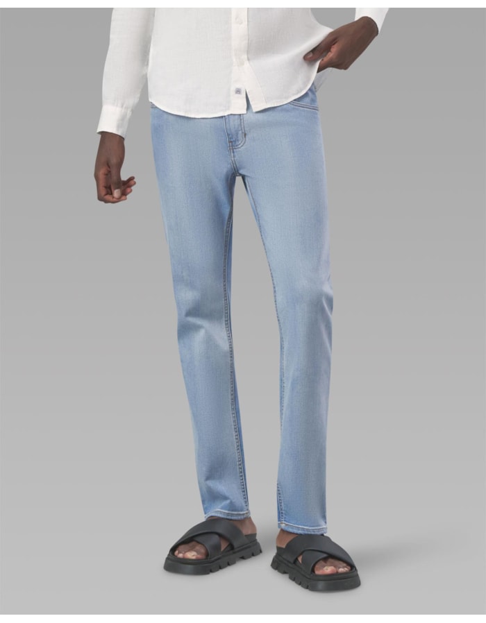 Calça beta jeans reta clara-azul-38