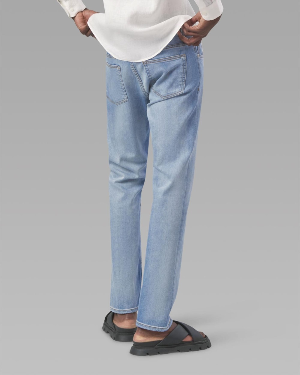 Calça Beta Jeans Reta Clara