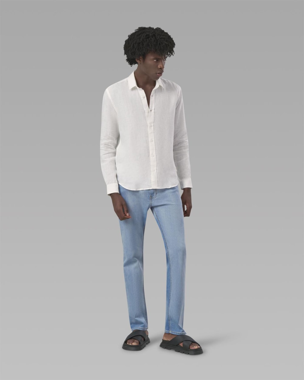 Calça Beta Jeans Reta Clara