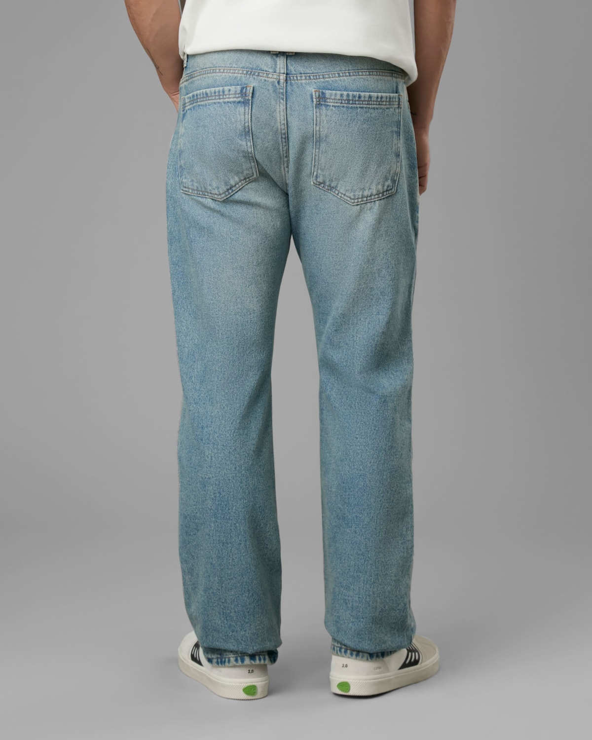 Calça Beta Jeans Reta Clara
