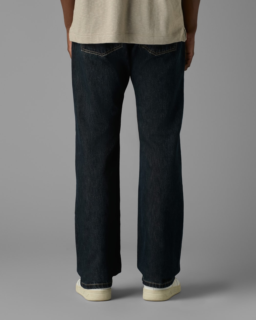 Calça Beta Jeans Reta Escura 100% Algodão