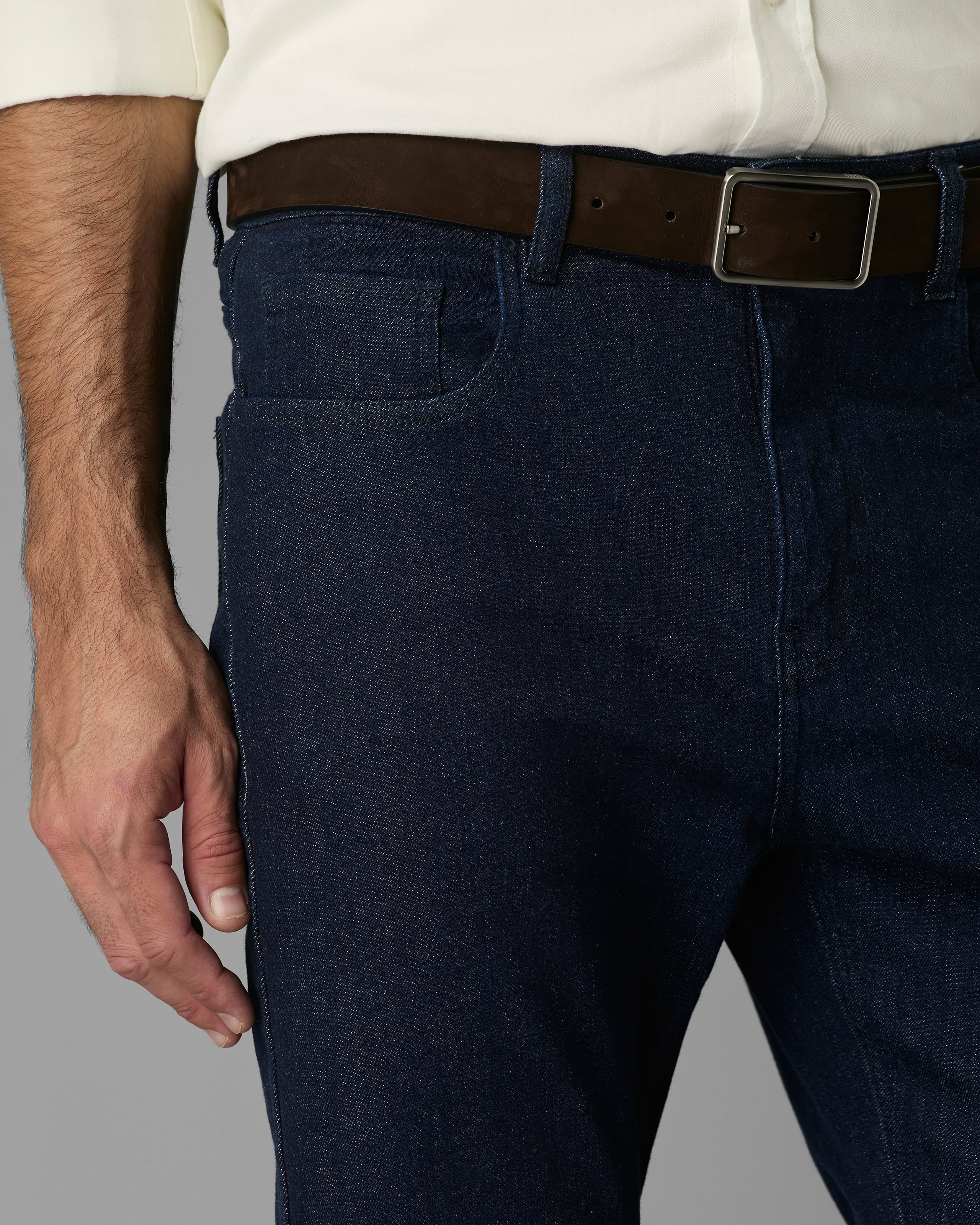 Calça Beta Jeans Reta Escura
