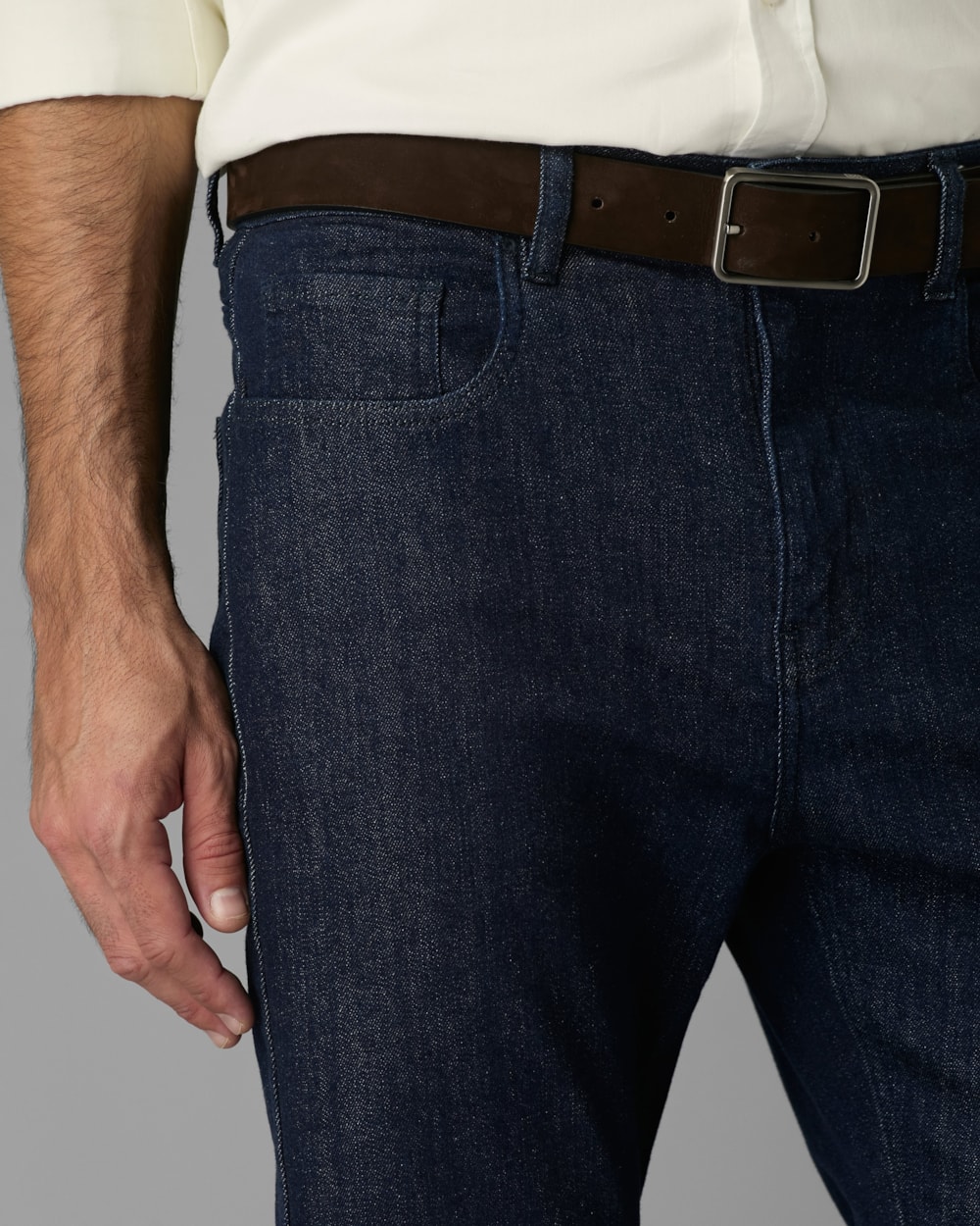 Calça Beta Jeans Reta Escura