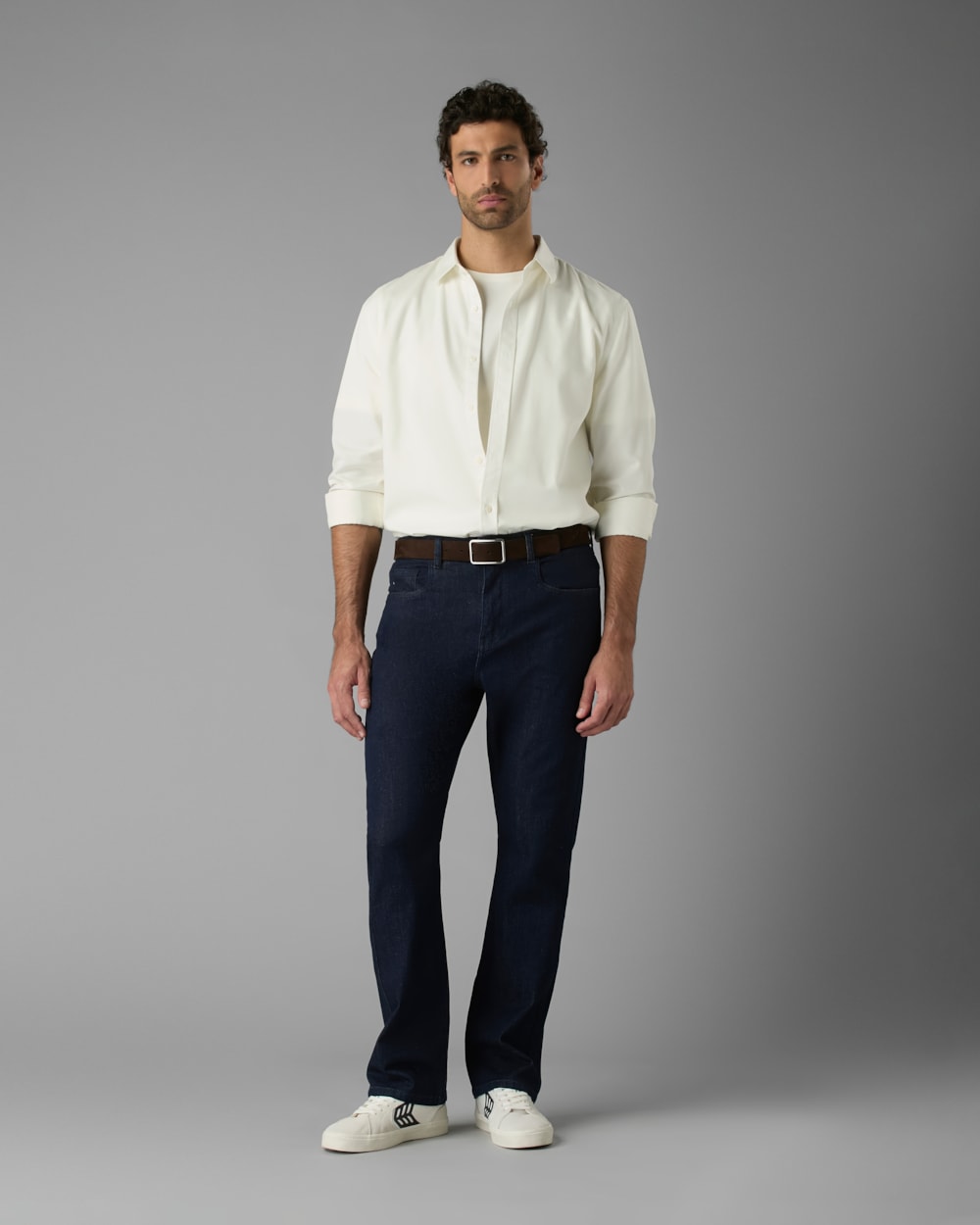 Calça Beta Jeans Reta Escura