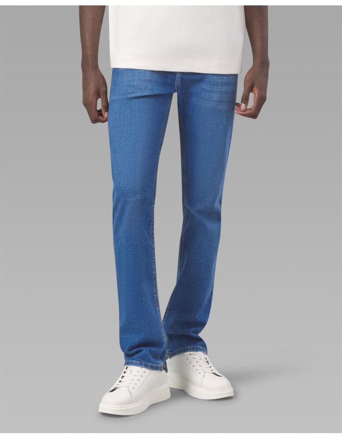 Calça Beta Jeans Reta Média