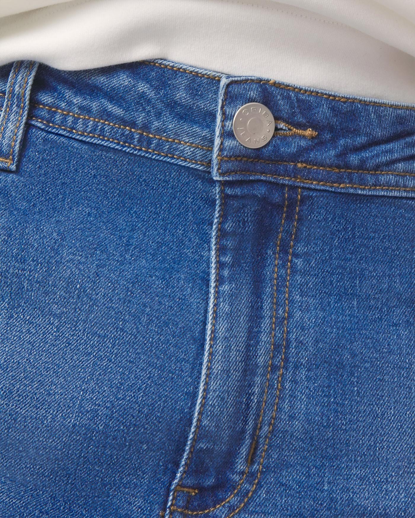 Calça Beta Jeans Reta Média