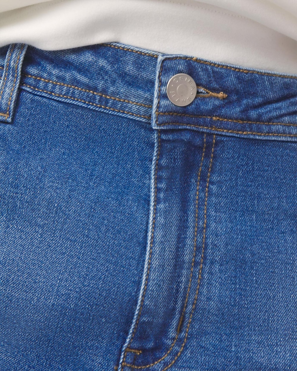 Calça Beta Jeans Reta Média