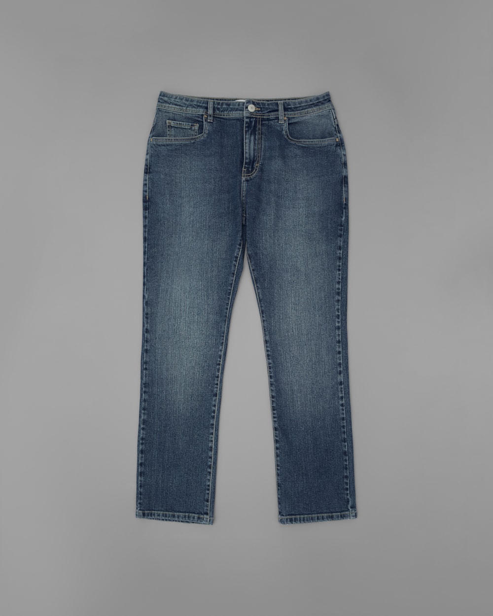 Calça Beta Jeans Reta Média