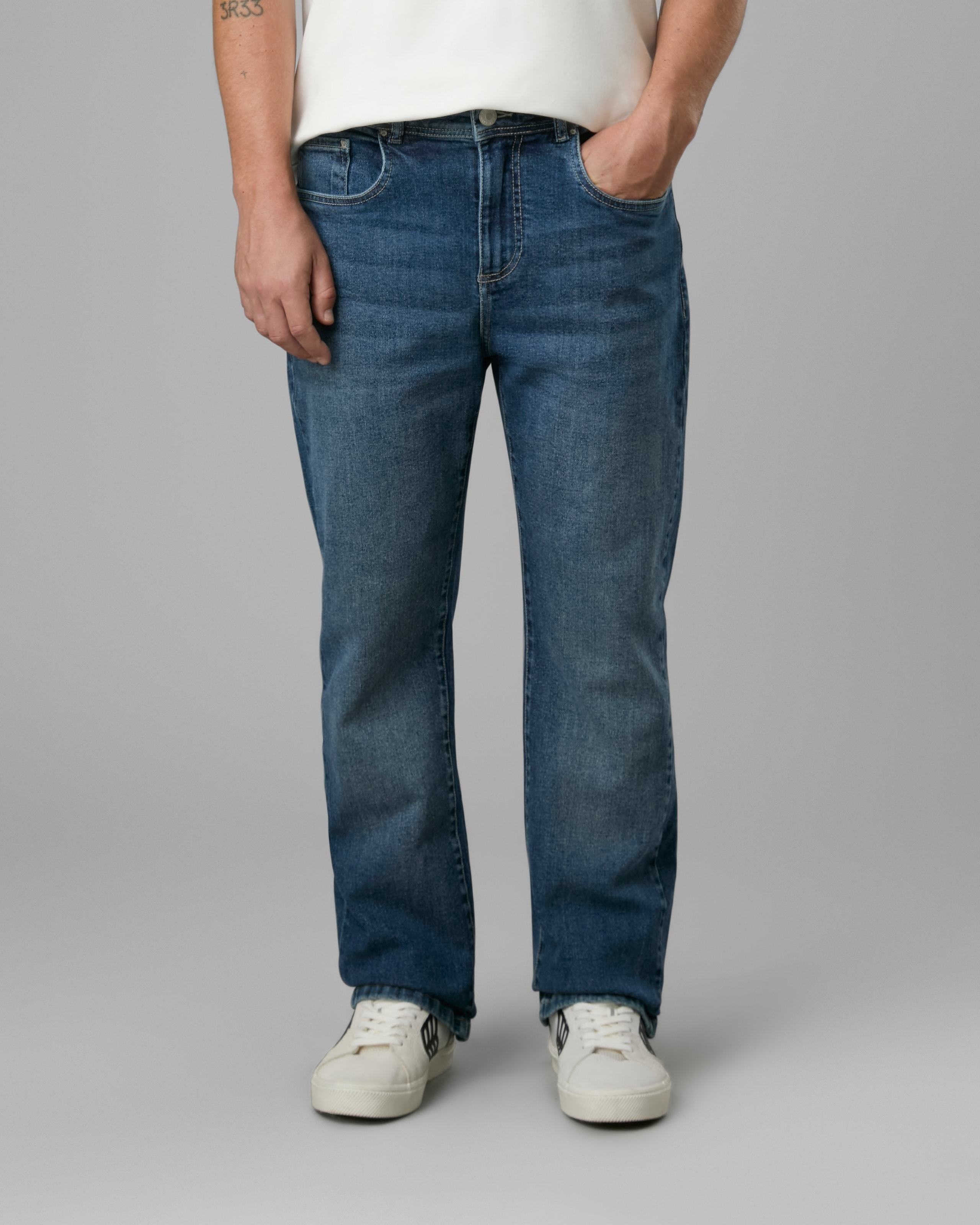 Calça Beta Jeans Reta Média